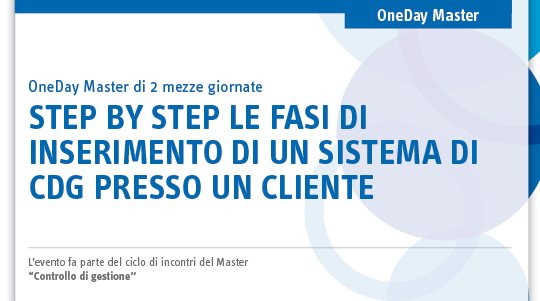 Immagine Step by step le fasi di inserimento di un sistema di CDG presso un cliente
 | Euroconference